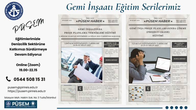 Gemi İnşa Proje Planlamasında Çökme (Project Crash) Eğitimi