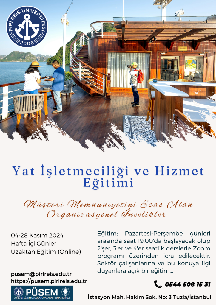 Yat İşletmeciliği ve Hizmet Eğitimi