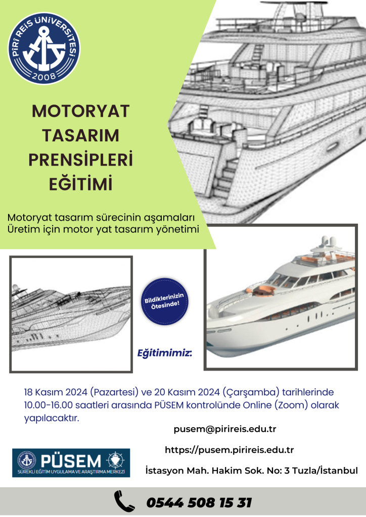 Motoryat Tasarım Prensipleri Eğitimi