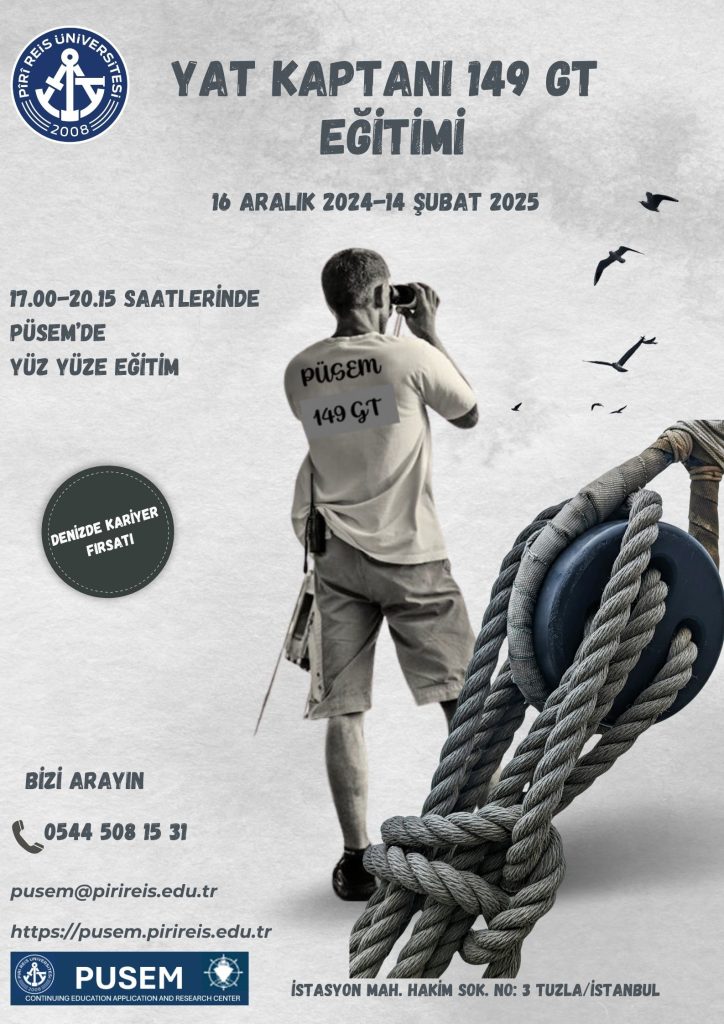 Yat Kaptanı 149 GT Eğitimi