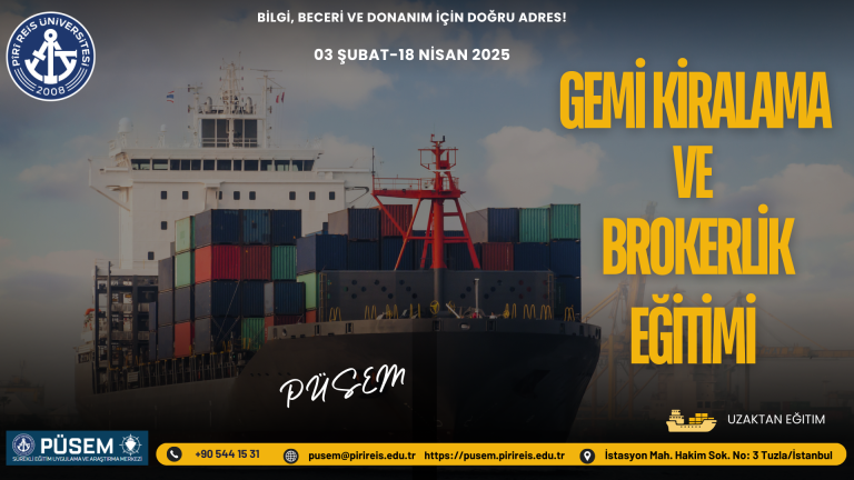 Gemi Kiralama ve Brokerlik Eğitimi