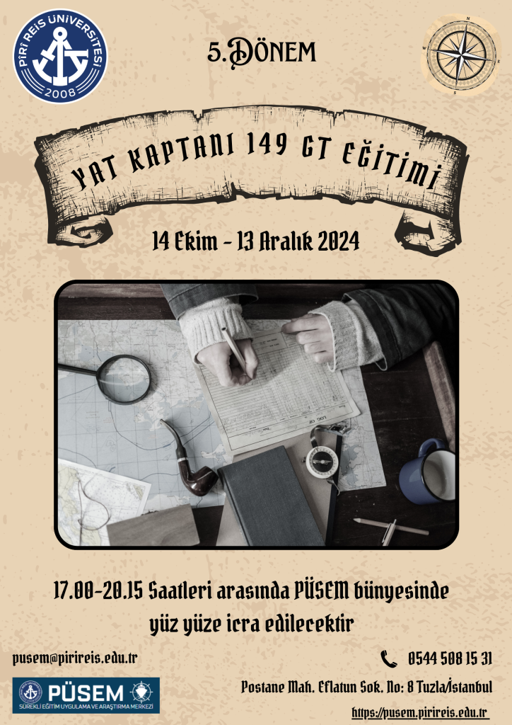 Yat Kaptanı 149 GT Eğitimi