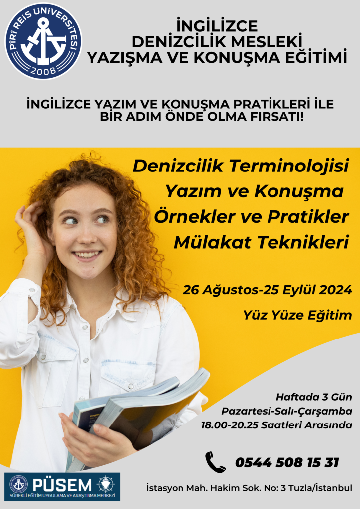 İngilizce Denizcilik Mesleki Yazışma ve Konuşma Eğitimi