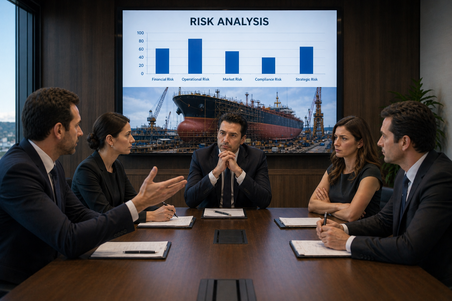 Risk Management Principles in Shipbuilding Projects