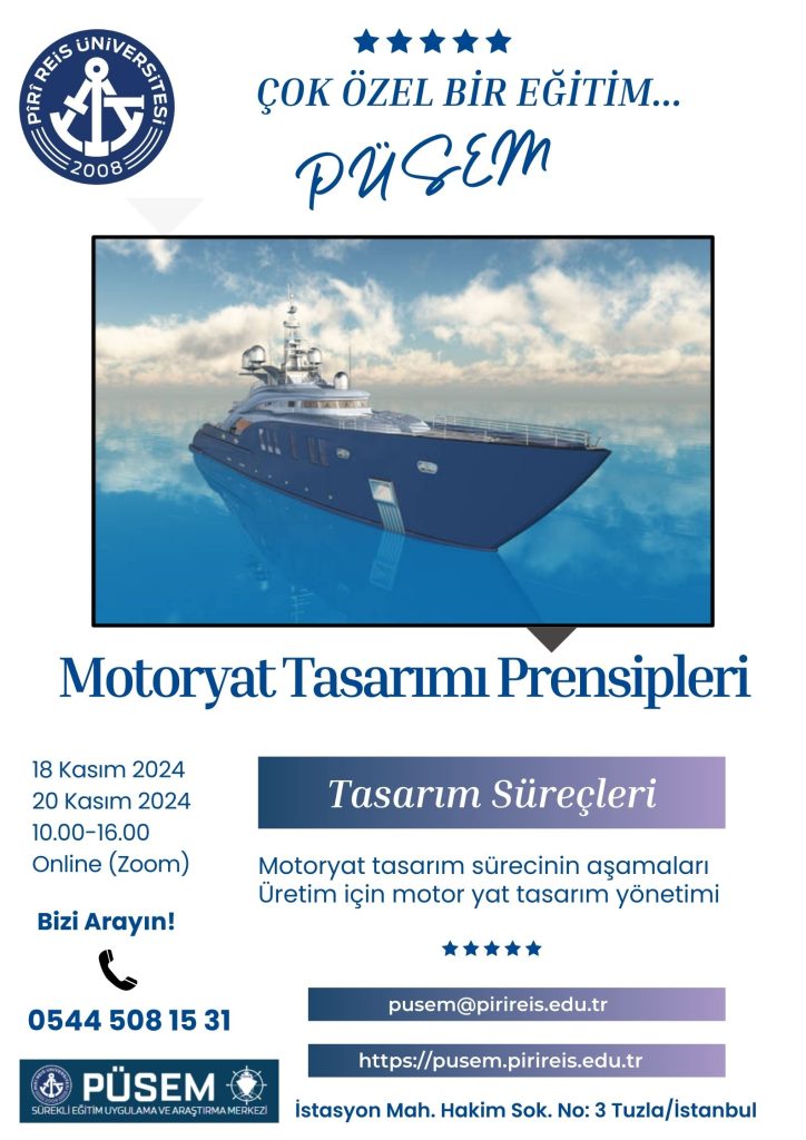 Motoryat Tasarımı Prensipleri Eğitimi