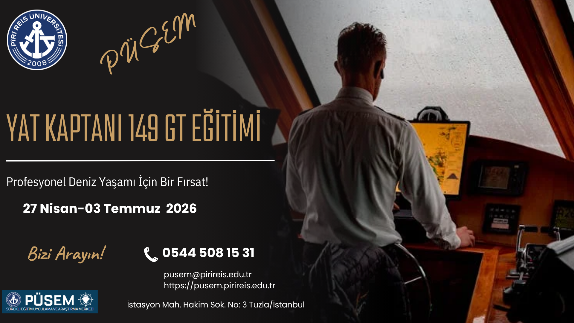 Yat Kaptanı 149 GT Eğitimi