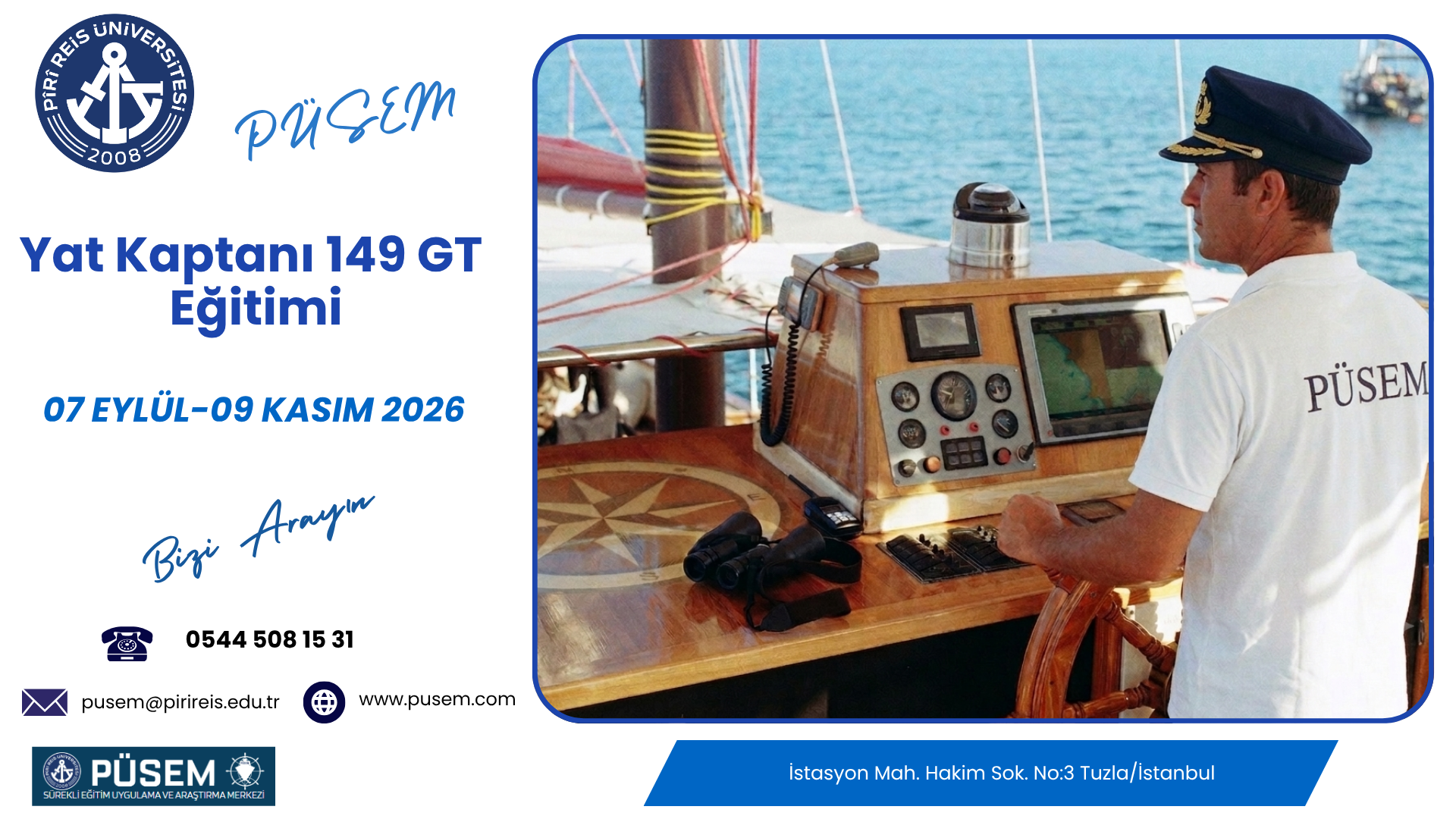 Yat Kaptanı 149 GT Eğitimi