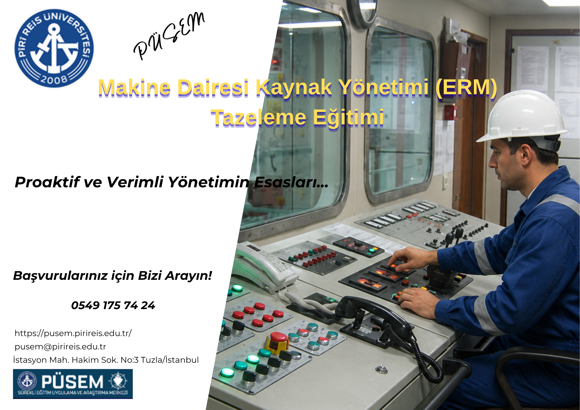 Makine Dairesi Kaynak Yönetimi (ERM) Tazeleme Eğitimi